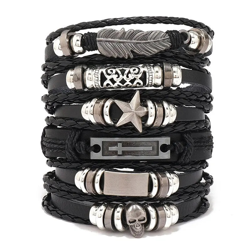 Fashion Multi-layer Beaded Leather Bracelet