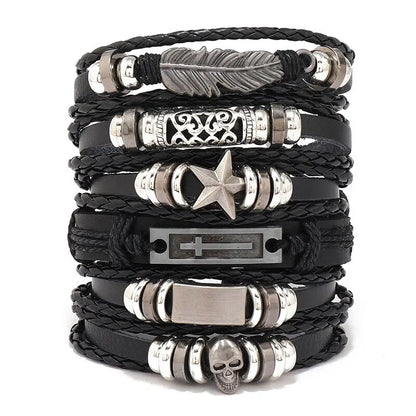 Fashion Multi-layer Beaded Leather Bracelet