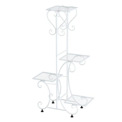 Metal outdoor indoor garden plant stand
