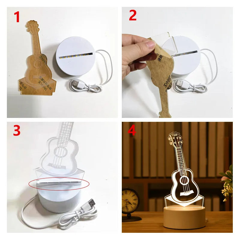 3D Acrylic USB LED Night Lights