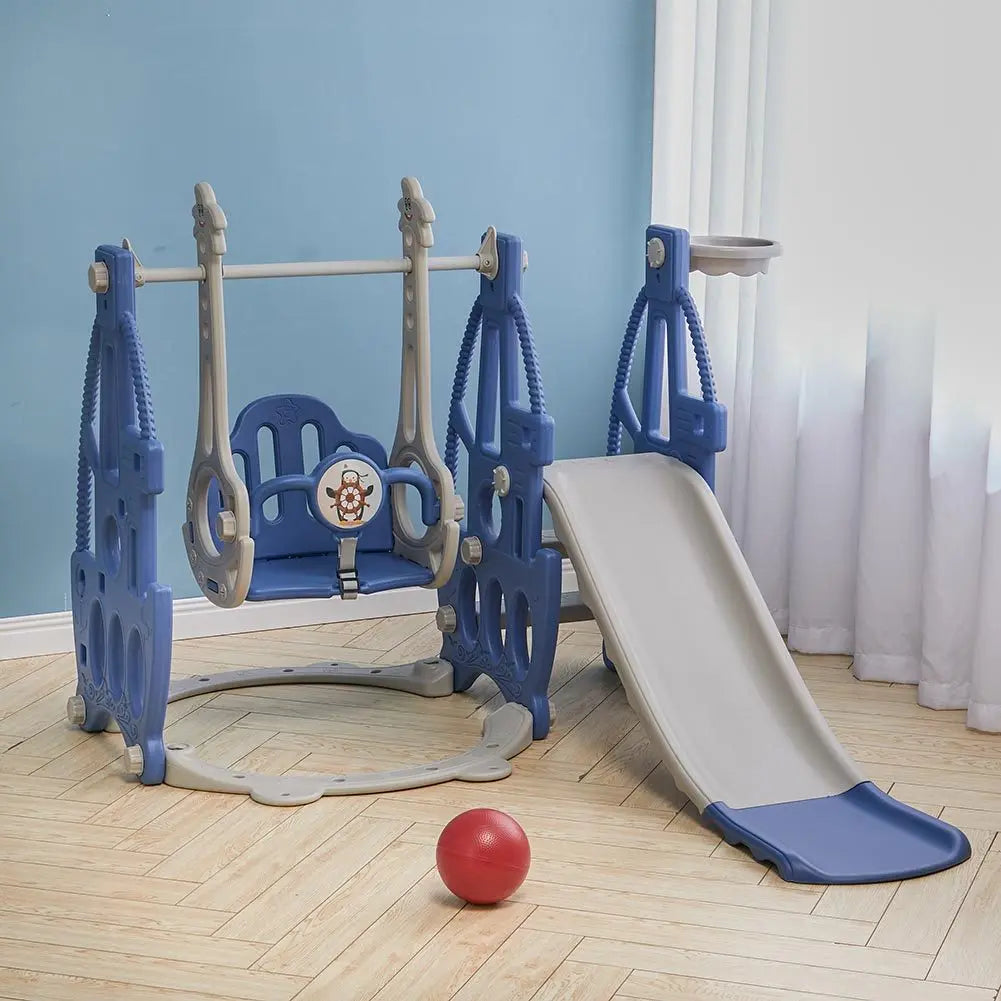 Kids slide climber and swing set