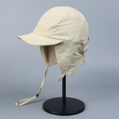 Warm ear protection windproof velvet pilot hat