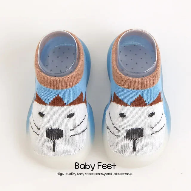 Rubber Sole Cartoon Indoor Socks Shoes