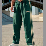 Double Stitching Casual Pants - Trendy Printed Trousers