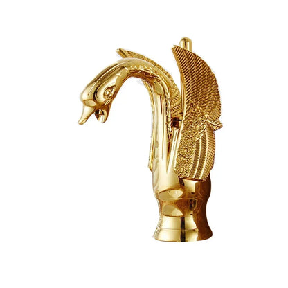 Single lever stream spout hot cold water mixer
