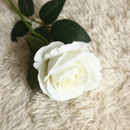 Beautiful silk roses bouquet flowers