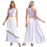 One Shoulder Chiffon Overlay Vintage Dress