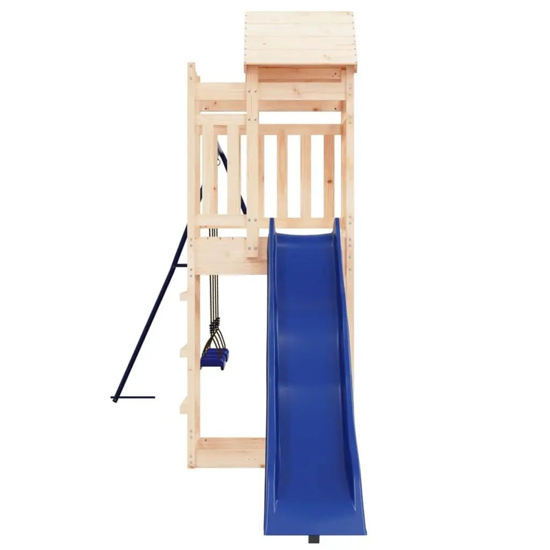 Solid Pine Outdoor Playset for Kids