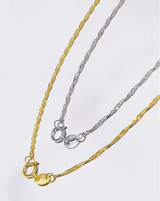 Original 18k Wave Chains Gold Necklaces