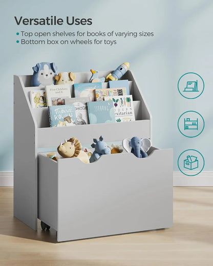 Children's storage box with wheels