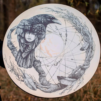Shaman hand drum with rope