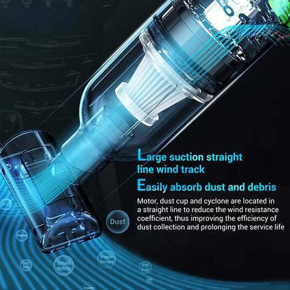 Wireless mini vacuum car cleaner