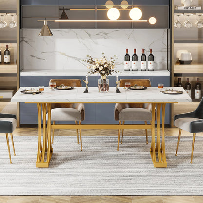63-inch rectangular dining table
