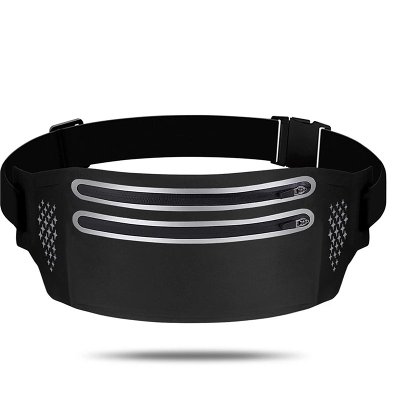 Double Zipper Pocket Sports Belt Pouch