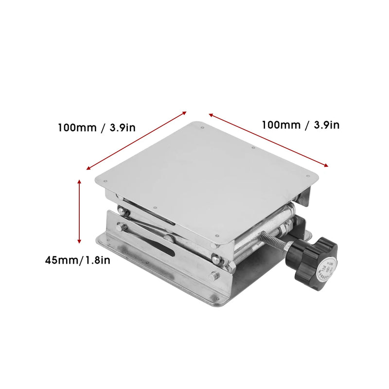 Laboratory lifting stainless steel stand scissor rack