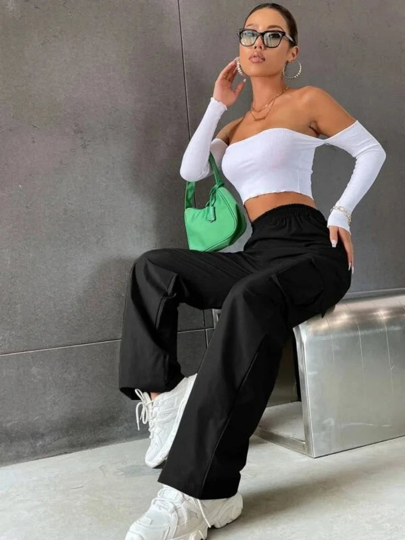 Fashion women's baggy joggers pants