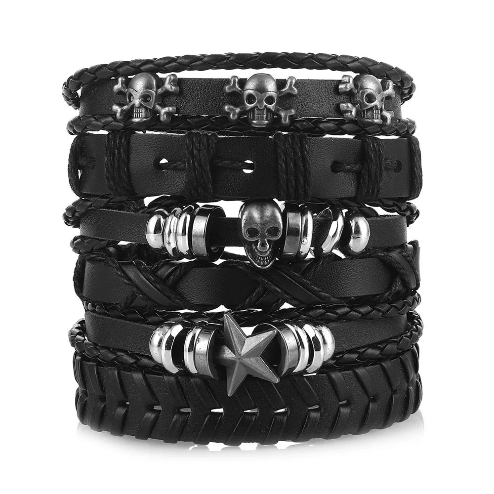 Fashion Multi-layer Beaded Leather Bracelet