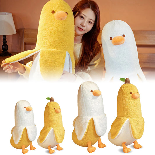 Cute banana duck plush toy