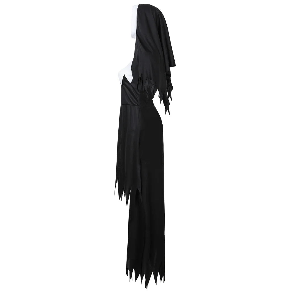 Vampire Print Long Halloween Costume