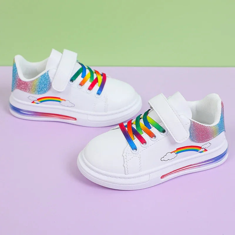 Fashion rainbow colorful casual shoes