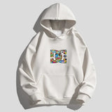 Letter Printing Hooded Sweater