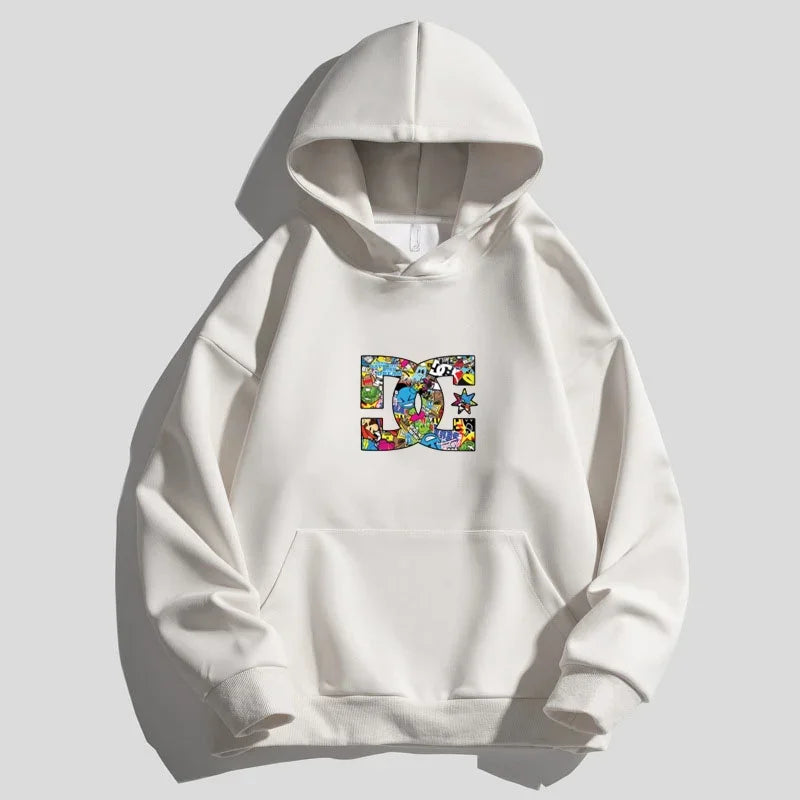 Letter Printing Hooded Sweater