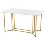 Rectangular Adjustable Feet Dining Table