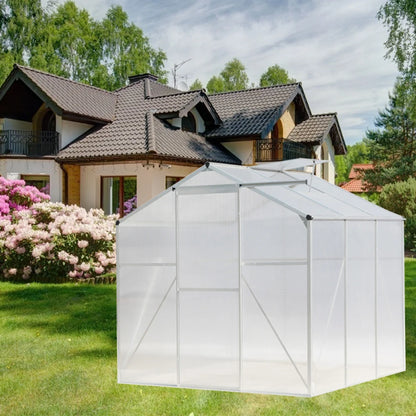 Polycarbonate rain gutter roof vent walk-in aluminum grow house