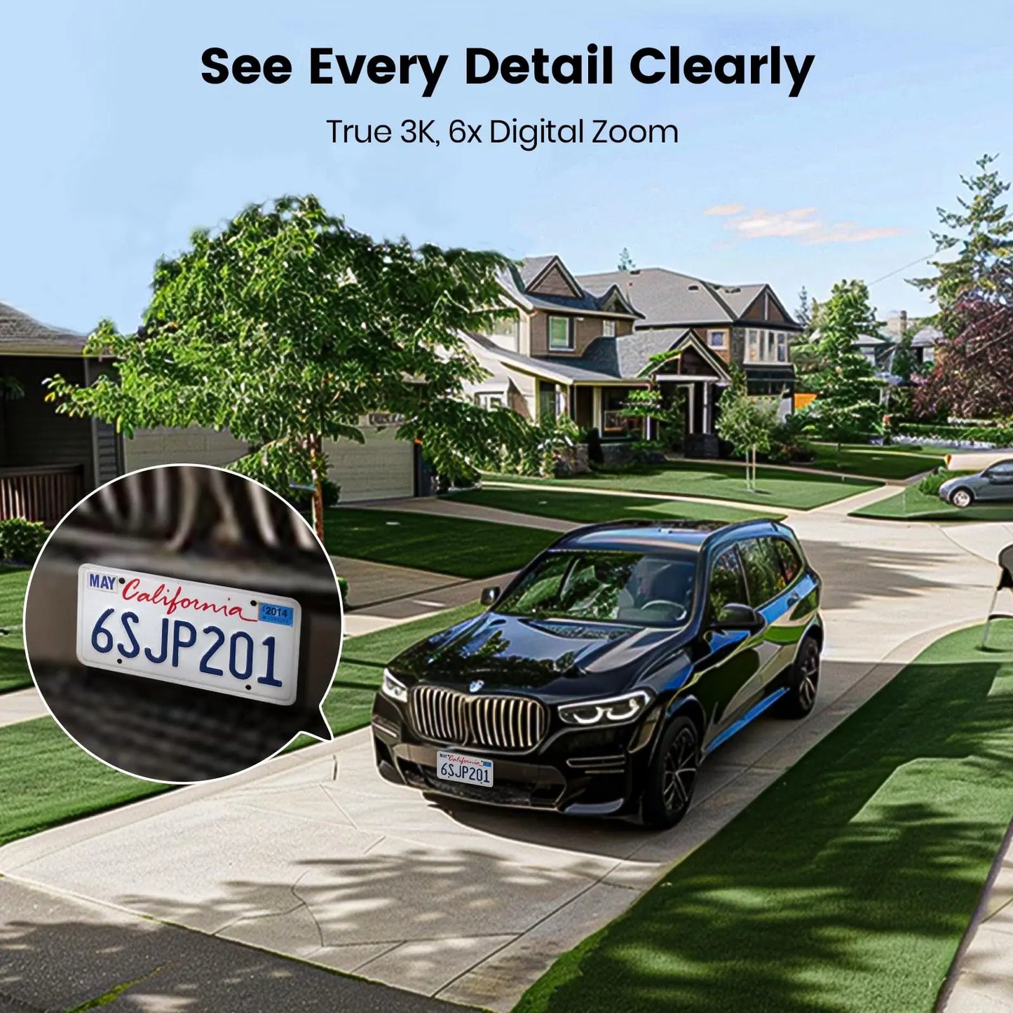 Outdoor 360° view color night vision wireless security camera