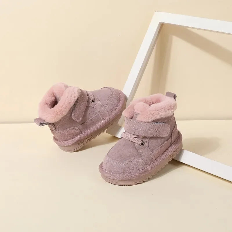 Cute unisex leather baby's shoes