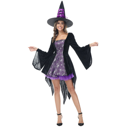 Gothic Short Witch Halloween Costumes