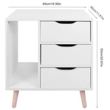 Night Stand Cabinet with Drawers