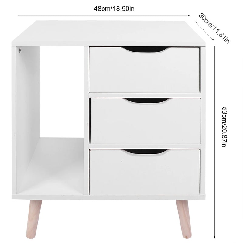 Night Stand Cabinet with Drawers