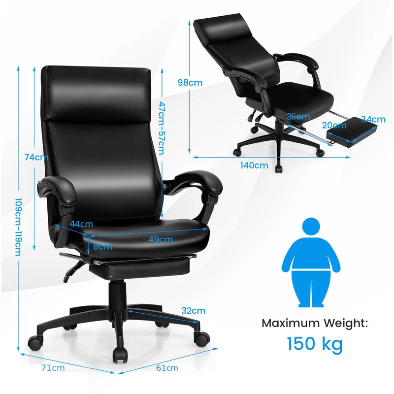 High Back Leather Executive Office Chair