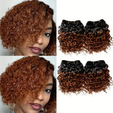 Synthetic Hair Weaving Honey Blonde Hair Extensions