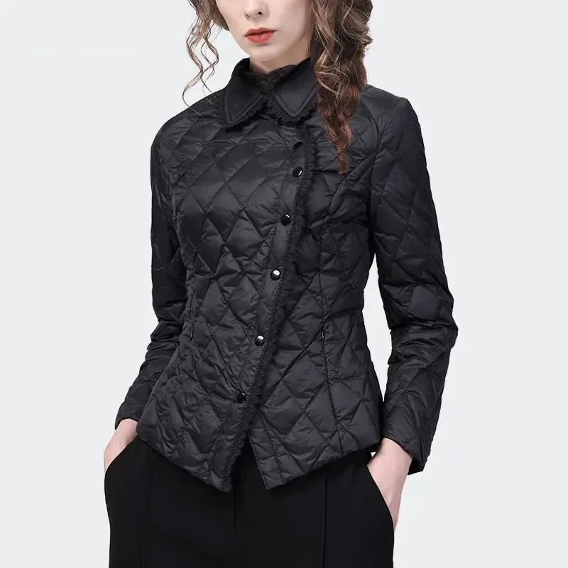 Female down cotton-padded jacket