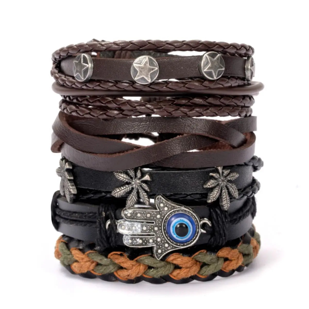 Fashion Multi-layer Beaded Leather Bracelet