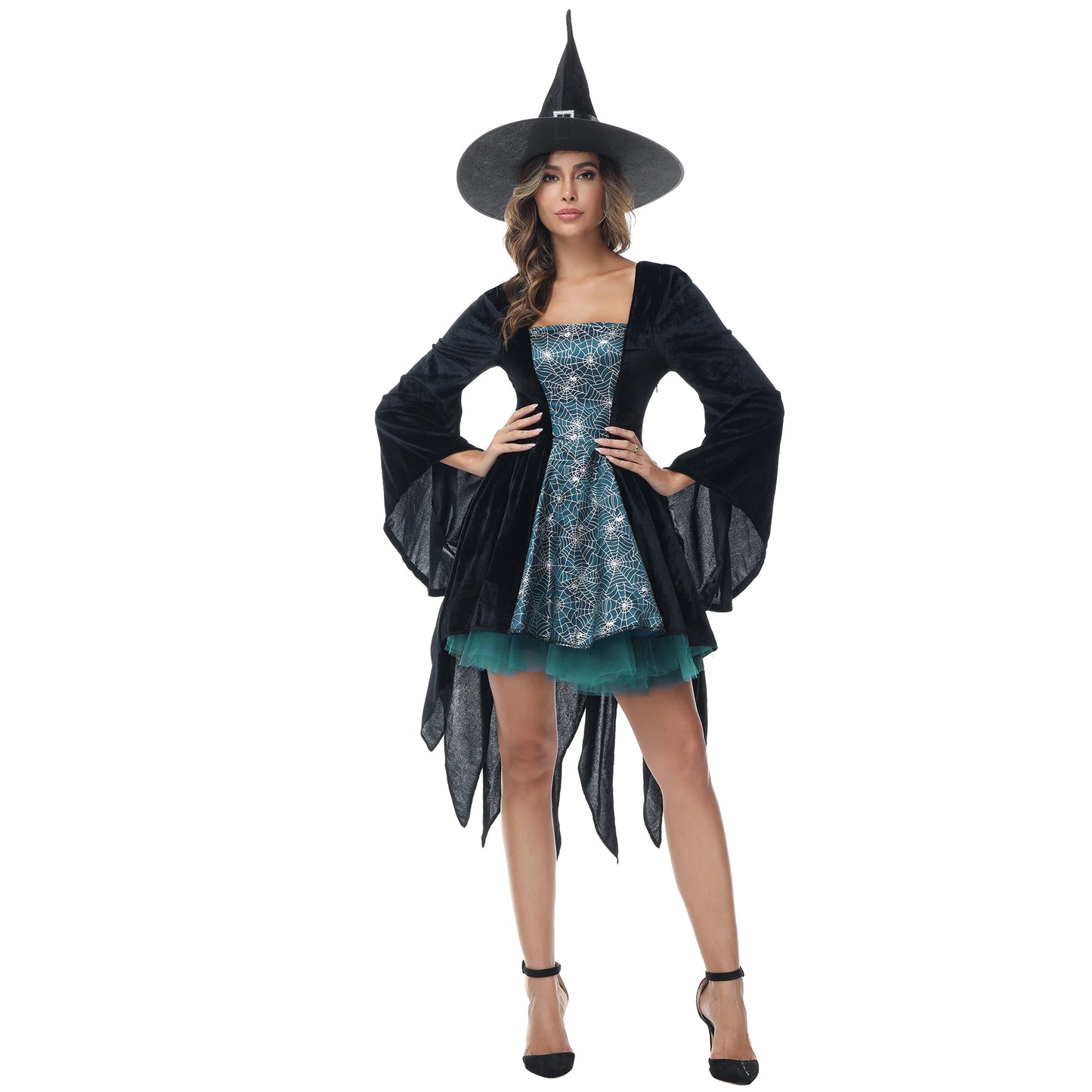 Gothic Short Witch Halloween Costumes