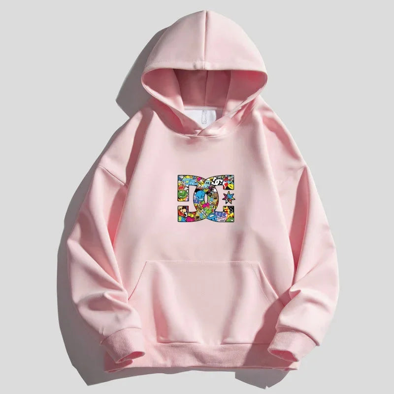 Letter Printing Hooded Sweater
