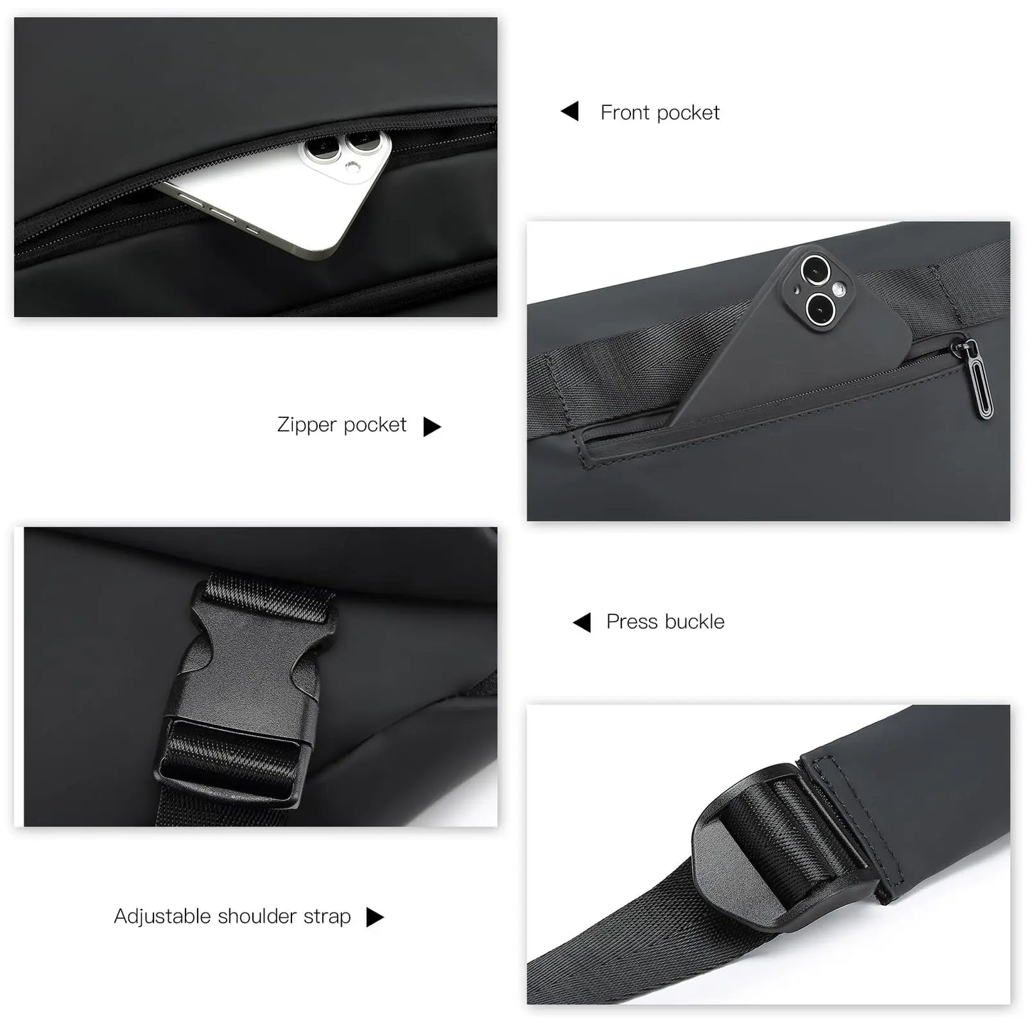 Waterproof unisex messenger bag