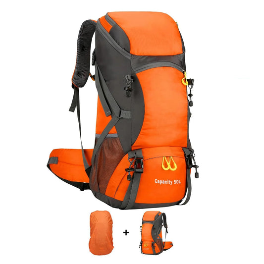 Lightweight travel backpack with rain cover