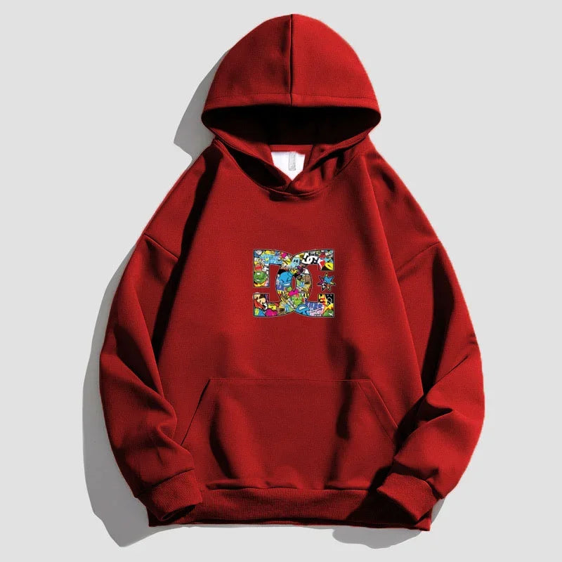 Letter Printing Hooded Sweater