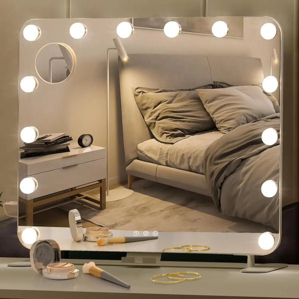 Lighted Makeup Mirror with 14 Dimmable LED Bulbs
