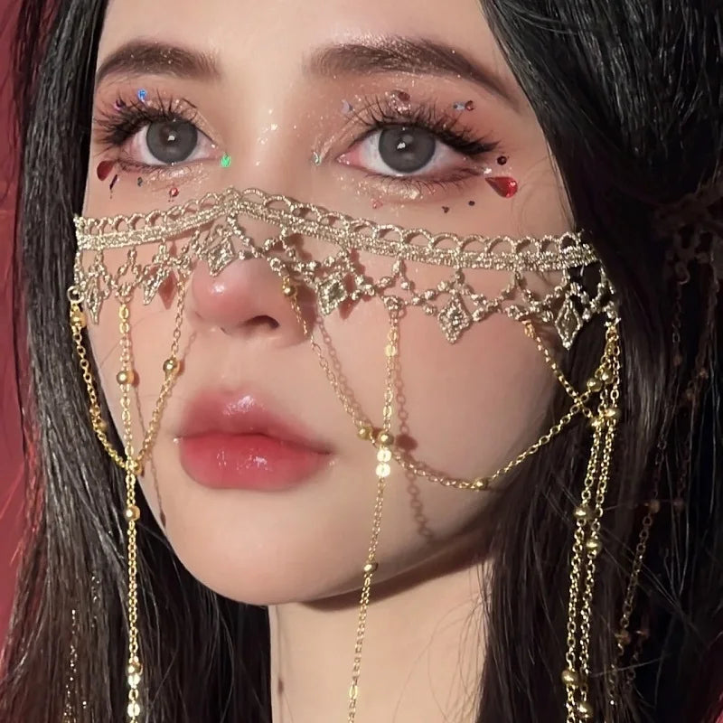 Vintage Lace Veil Mask