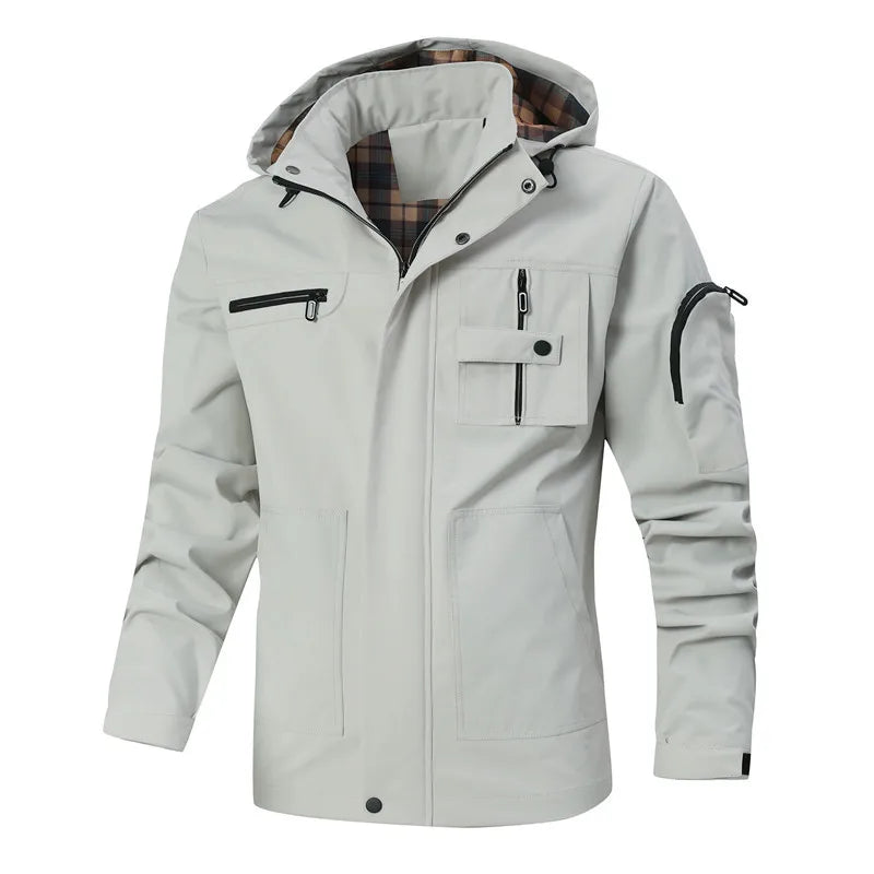 Breathable Windproof Zipper Long Sleeve Coat