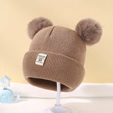 Baby Warm Knitted Hats with Pom