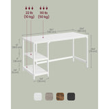 Computer Desk with 2 Shelves