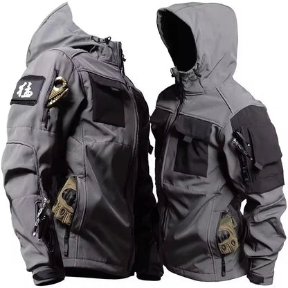 Waterproof windproof hooded jacket