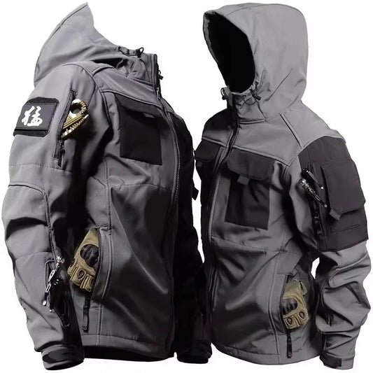 Waterproof windproof hooded jacket