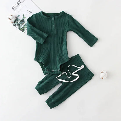 Infant long sleeve bodysuit +pant set